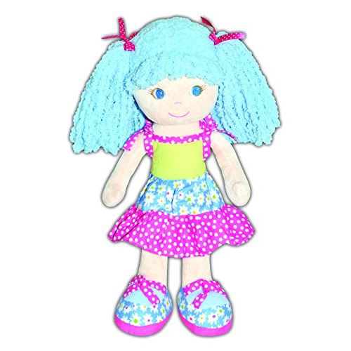 girlznDollz Sophia - Floral Patchwork Baby Doll, Blue/Pink