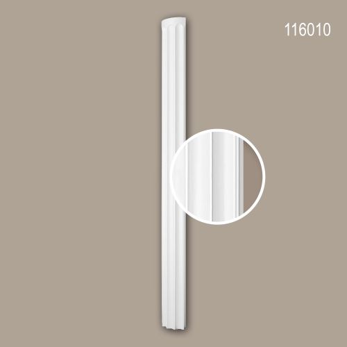 Fût de demi-colonne 116010 Profhome Colonne Élement décorative style Néo-Classicisme blanc