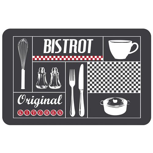 set de table 28.5 x 44 cm polypropylene opaque bistrot original Douceur d'Intérieur