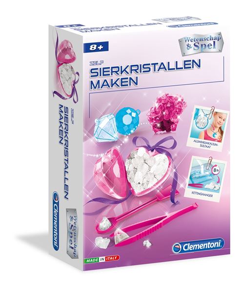 Clementoni kit de bricolage : fabriquez vos propres cristaux décoratifs 20 pièces