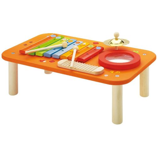 Table musicale 4 instruments en bois