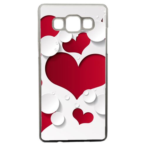 Coque Coeurs Compatible Samsung Galaxy A5 Transparent