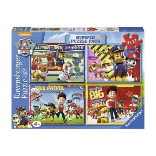 RAVENSBURGER 4 Puzzles 42p Pat'Patrouille