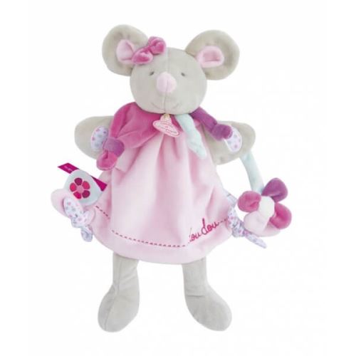 Doudou marionnette souris pearly - doudou et compagnie