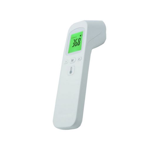 Thermomètre infrarouge numérique LCD sans contact-Blanc
