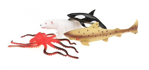 Toi-Toys ensemble animaux marins Animal World 4 pièces