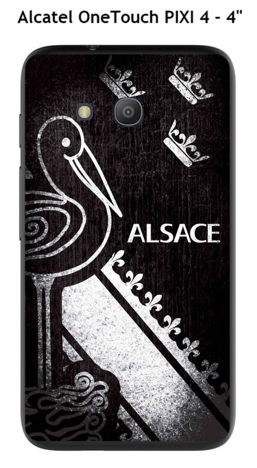 Coque Alcatel OneTouch PIXI 4 - 4 design Alsace Forever