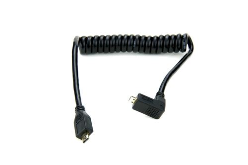 Atomos atomcab005 rechtwinkel hdmi câble spirale micro hdmi vers micro hdmi)