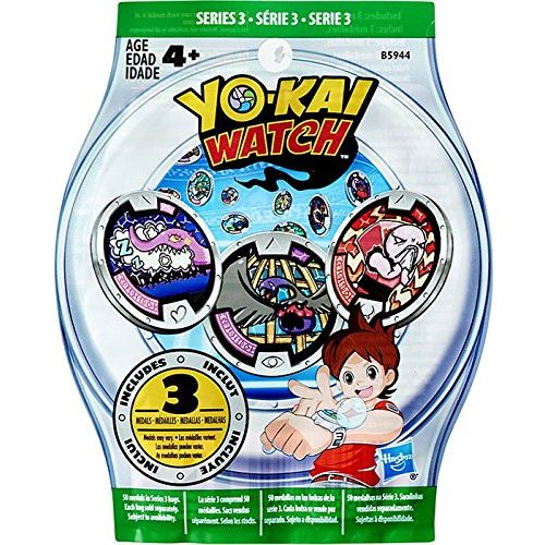 Hasbro Yo-Kai Montre Série 3 YOKAI MEDALS Pack Mystère