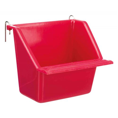 une mangeoire suspendue avec support métal, taille130 ml 8 x 7 cm