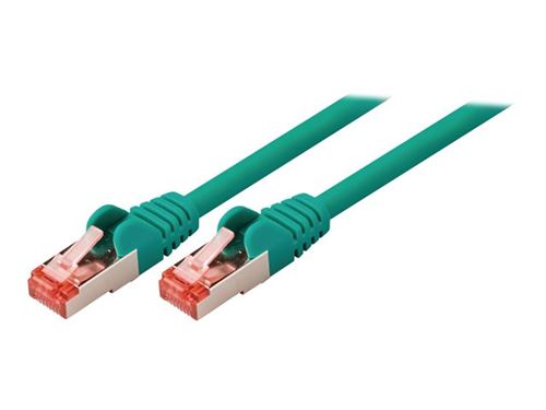 Valueline VLCP85221G05 Câble réseau Cat6 S / ftp Rj45 (8/8) Mâle - Rj45 (8/8) Mâle 0,50 M Vert