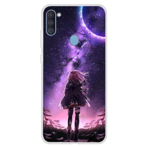 Coque en TPU impression de motifs fille pour votre Samsung Galaxy A11