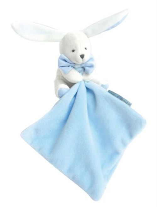 Douc Neutre Doudou Lapin Avec Mouchoir Doudou Et Compagnie Bleu