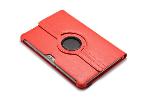 WISETONY® Etui PU cuir Coque Housse rotative 360°pour Samsung Galaxy Note P5100/P5110 8.0 - Rouge