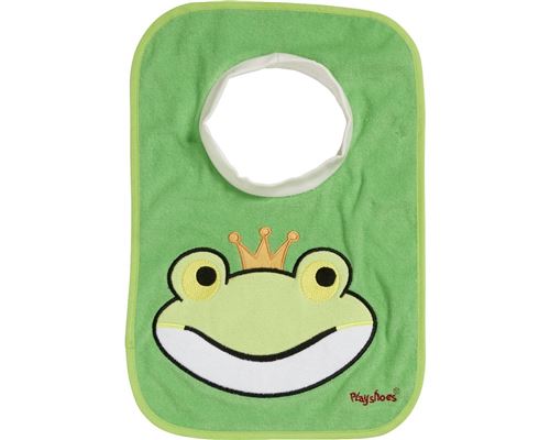 Playshoes bavoir grenouille vert 26 x 33 cm