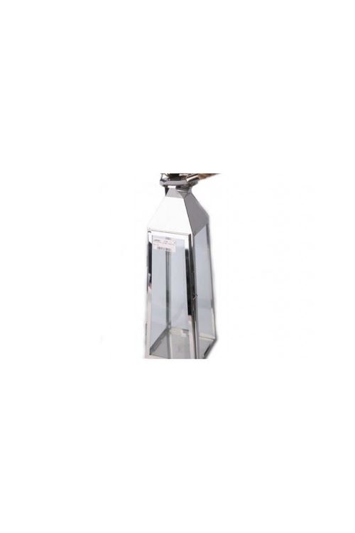 Lanterne inox avec corde - 41 x 13 cm