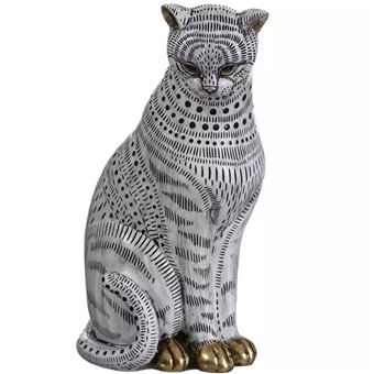 Statuette Chat Blanc Et Noir Achat Prix Fnac