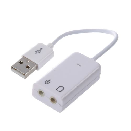 Carte son externe USB, Adaptateur USB de traducteur de Voix en Texte avec  Prise Casque 3,5 mm et Prise Micro, Prise en Charge de 90 - Cdiscount  Informatique