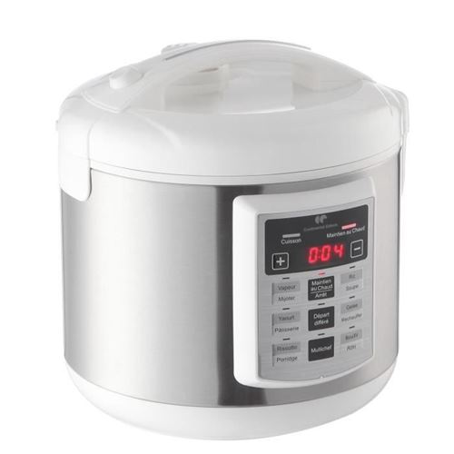 Multi cuiseur automatique blanc et inox