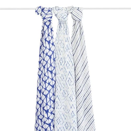 aden + anais silky soft maxi-langes indigo