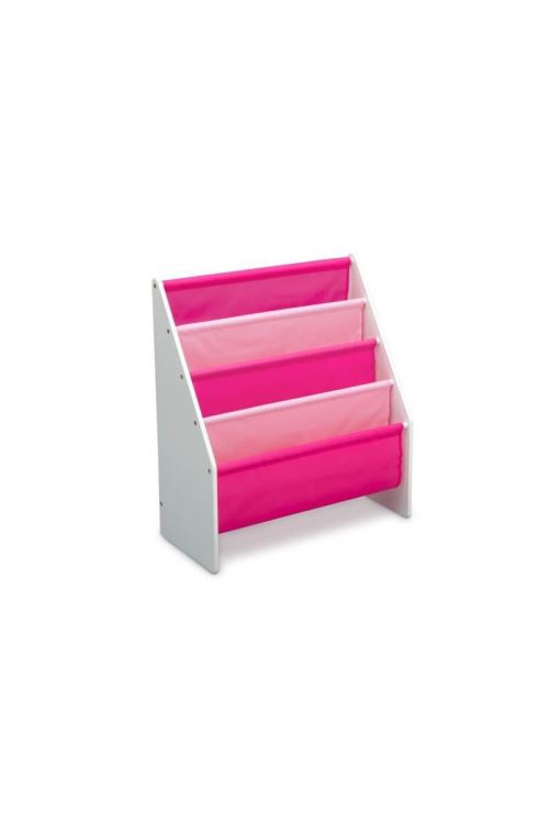 DELTA KIDS - Rangement enfant Bibliotheque blanc rose