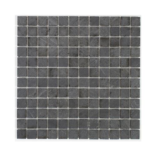 u-tile mosaique en pierre naturelle 30 x 30 cm - carreau 2,5 x 2,5 cm - graphite noir