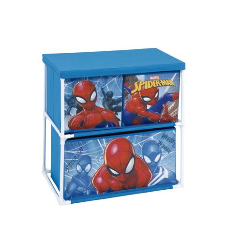 Étagère Avec 3 Conteneurs Textiles 53x30x60cm de MARVEL-Spiderman