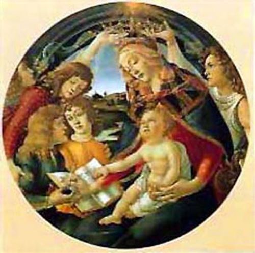 Sandro Botticelli Poster Reproduction - Madonna Del Magnificat (50x50 cm)
