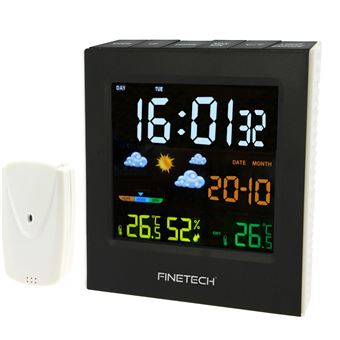 Radio-réveil FM AKOR Avec Projecteur D'heure Rotatif Et Port USB De Charge - Double Alarme, écran LED, Fonction Snooze - 11
