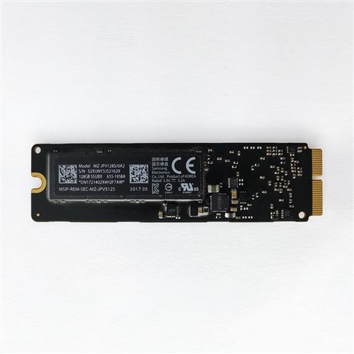 Disque Ssd 128Go - Compatible Avec Macbook Air A1465/A1466 (2013-2017) Et Compatible Avec Macbook Pro A1502/A1398 (2015-2017)