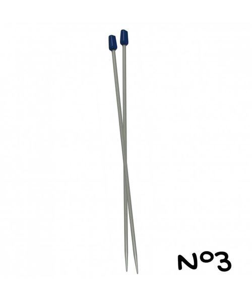  Aiguilles &agrave; Tricoter de 40cm en aluminium n&deg;2 a n&deg;6 - Distrifil(...) - 