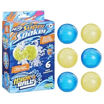 Super Soaker Hydro Balls, pack de 6 balles d'eau réutilisables - 1