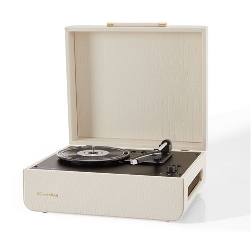 Tourne-disque Crosley Mercury Bluetooth croco cr&egrave;me
