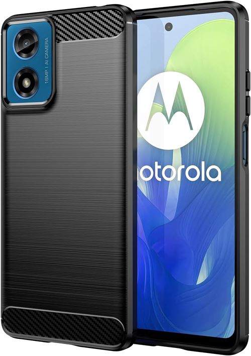 Coque protection brossée noire pour Motorola Moto G34 5G souple Antichoc XEPTIO