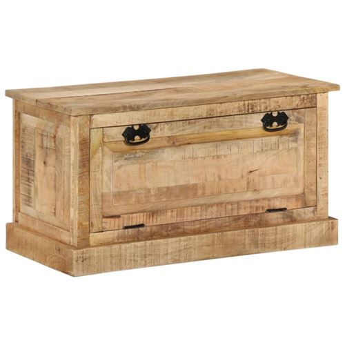 Non Communiqué Brun Banc De Rangement De Chaussures 85X40x45 Cm Bois De Manguier