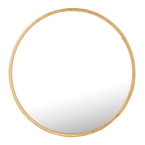 Non Communiqué Miroir Mural En Métal Design "Mona" 50Cm Or