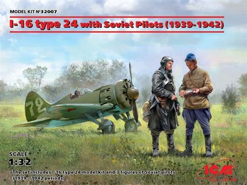 I-16 Type 24 With Soviet Pilots(1939-42) Limited- 1:32e - Icm