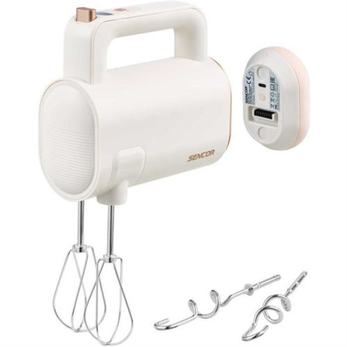 Non Communiqué Blanc Batteur Fouet Electrique A Main Sencor Shm 9130Wh 8 Vitesses Sans Fil