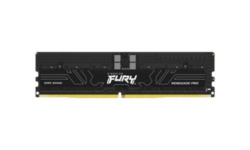 Kingston FURY Renegade Pro - DDR5 - kit - 64 Go: 4 x 16 Go - DIMM 288 broches - 5600 MHz / PC5-44800 - CL28 - 1.35 V - mémoire enregistré - on-die ECC - noir