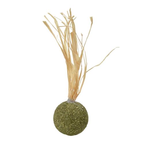 Meilleurs prix pour Jouet pour Chat Balle & Herbe 14cm Naturel