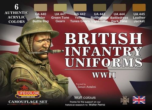 British Infantry Uniforms,wwii - Lifecolor