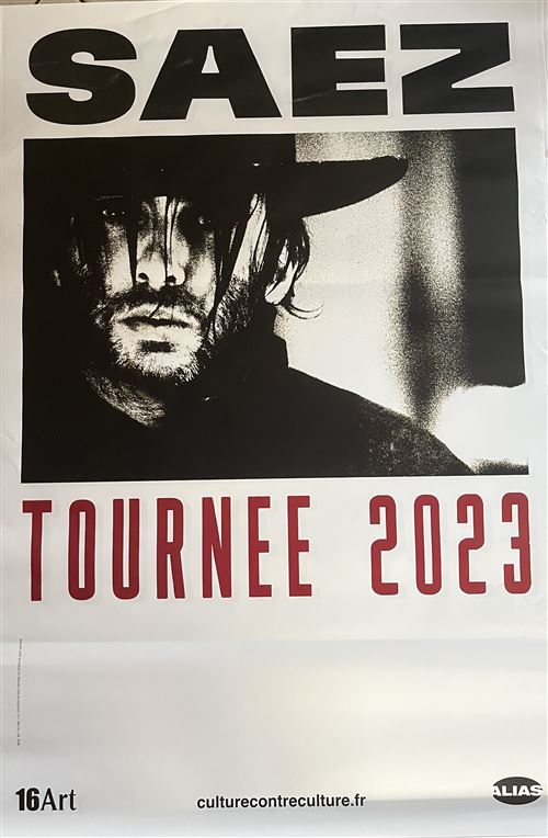 Affiche - SAEZ - Tournée 2023 - 80x120cm