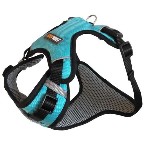 Meilleurs prix pour Yago Harnais Sport pour Grand Chien, Couleur Bleu, Réglable Taille L 80-105 cm, Tissu Waterproof Imperméable