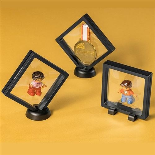 4 Cadres Flottants 3D Blancs - Présentoirs Transparents Pour Collection Timbres, Bijoux, Pièces