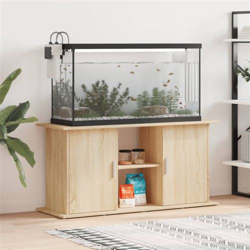 vidaXL Aquariumständer Sonoma-Eiche 121 x 41 x 58 cm Holzwerkstoff