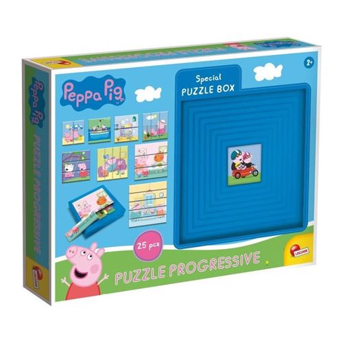 Lisciani - Puzzle Progressif Peppa Pig - 8 Puzzles - Boîte Auto-Corrective - Image 3
