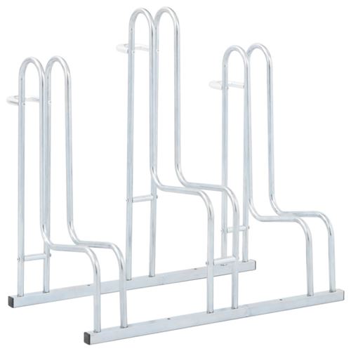VIDAXL - Support de vélo au sol - Autoportant - 3 vélos - Image 2