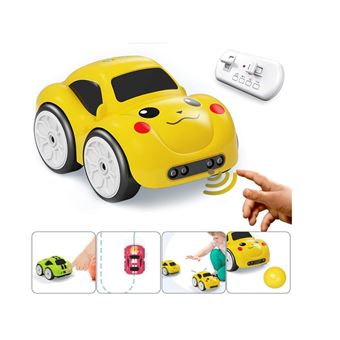 RyC Toys Voiture dinosaure télécommandée - jaune, voiture roulante avec  batterie
