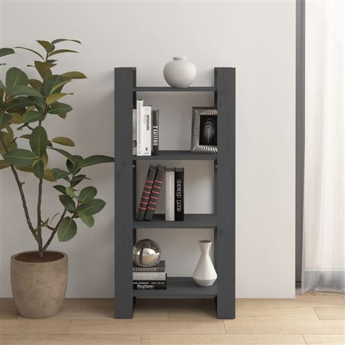 Vidaxl Gris Bibliothèque/Séparateur - Image 2