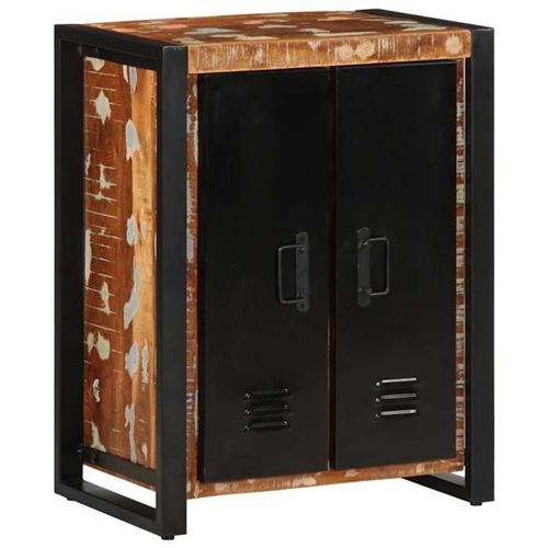 Non Communiqué Multicolore Vidaxl Buffet 55X35x70 Cm Bois Massif Récupération, Armoire, Placard, Buffet Haut, Armoire Latérale, Armoire De 4013574 - Image 1